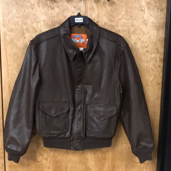 Vintage Cooper Type A-2 US Aire Force Bomber Leather Jacket